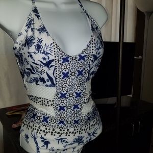 NEW Floral Printed Halter One-Piece